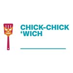 BL Chick 'Wich Sticker, Roll