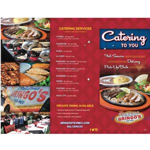 GMK Catering Brochures - All Stores, 100 Pkg