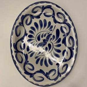 Oval Platter 13 1 / 2 x 10 3 / 4, indiv...Pueblos Blue Swirl (GMK)